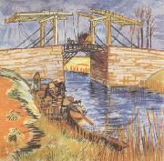 Vincent Van Gogh The Langlois Bridge at Arles (nn04) china oil painting artist